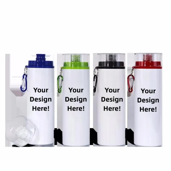 Sublimation DIY Print 750ML Colorful Aluminium Sport Large Capacity Outdoor Water Bottle For Kids Children Custom Logo Gift 1