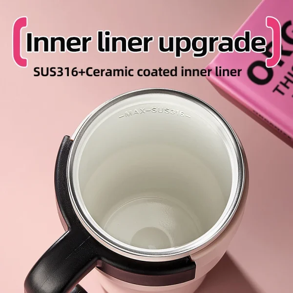 TKK 800ml/1200ml SUS316 Ceramic Coating Vacuum Cup, with Straw and Tea Strainer Vacuum Insulated Large Capacity Water Bottle 2