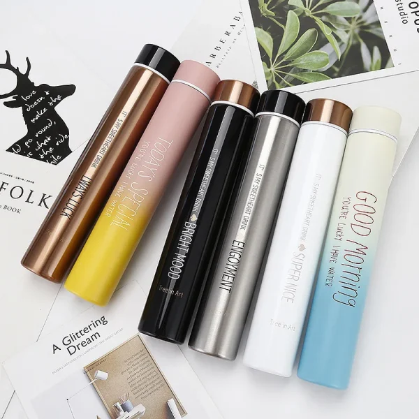 280ml Mini Cute Coffee Vacuum Flasks Thermos Small Capacity Portable Stainless Steel Travel Drink Water Bottle Thermoses 1