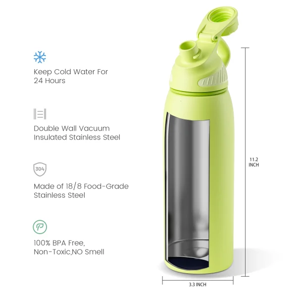 FJbottle Stainless Steel Thermo bottle Portable Outdoor Tumbler Vacuum Flasks Cold Sports thermal Water Bottle 1000ml 2