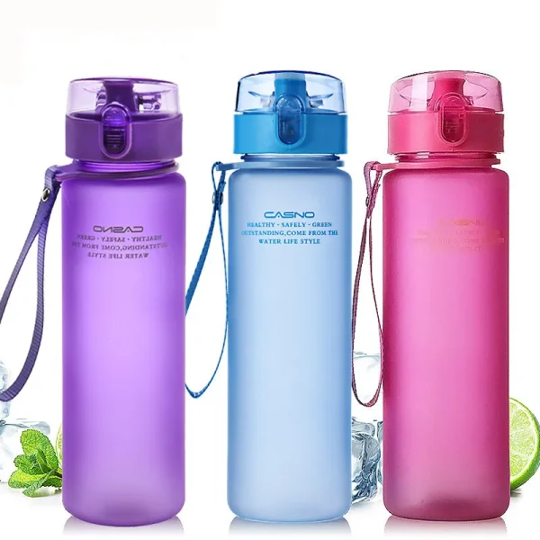New Sport Water Flessen Draagbare Lekvrij Outdoor Shaker Mijn Fles Tritan Plastic Milieuvriendelijke Drinkware Bpa Gratis 2