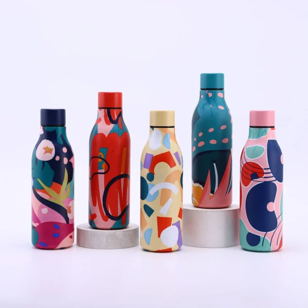 Stainless steel water bottle inside and outside 304 outdoor sports cup Portable car thermal insulation cold water cup 3