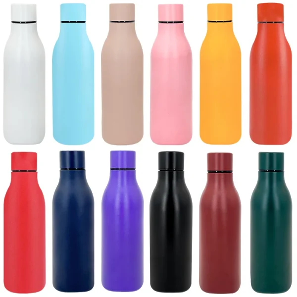Stainless steel water bottle inside and outside 304 outdoor sports cup Portable car thermal insulation cold water cup 4