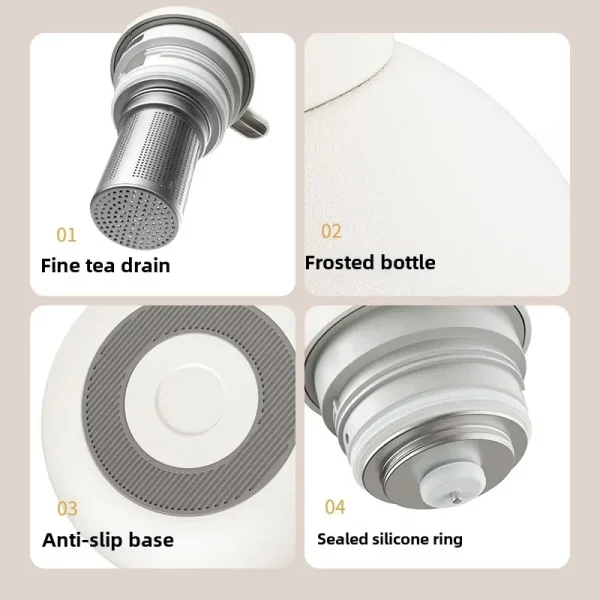 High-Quality 316 Stainless Steel Thermal Tea Pot - Insulated Water Kettle With Temperature Display Stylish & Functional Home Use 4