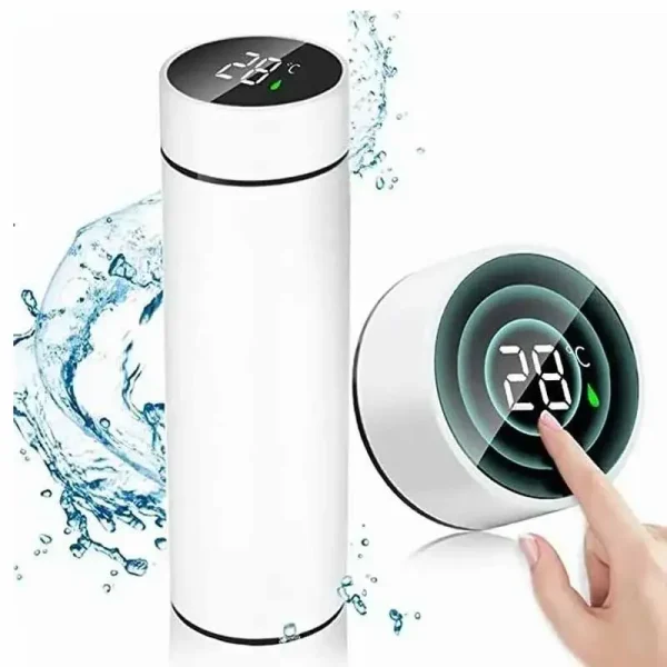 Stainless steel thermos bottle with digital temperature display, Intelligent temperature measurement cup, LED, 500ml 2