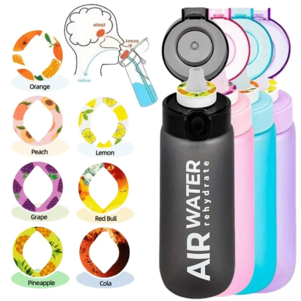 750ml/25oz Fruit Flavor Water Bottle 0 Sugar 0 Calories Sports Drinking Cup with 7 Fruit Pods Ideal for Fitness Sports Outdoor 1