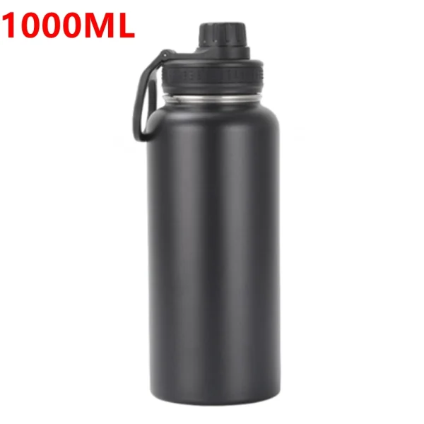 1000ML Stainless Steel Thermos Bottle Large Capacity Thermal Water Bottle Insulated Cup Double Wall Vacuum Flasks Travel Outdoor 1