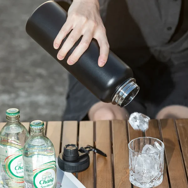 1000ML Stainless Steel Thermos Bottle Large Capacity Thermal Water Bottle Insulated Cup Double Wall Vacuum Flasks Travel Outdoor 3