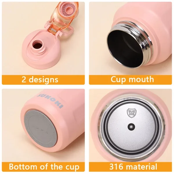 1000ML Cup Large Capacity Vacuum Cup Thermos Bottle Purple Black Red Stainless Steel Insulated Water Bottle Travel Cup 5
