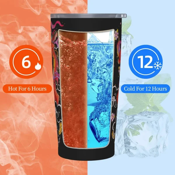 Stainless Steel Tumbler Mulan Mushu Coffee Mug Keep Heat Cold and Hot Mugs Cup Camping Custom Water Bottle 6