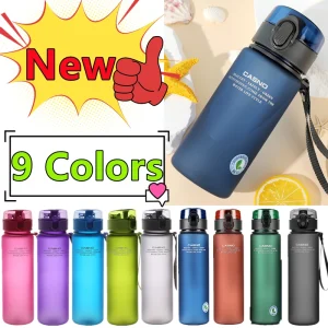 New 9 Colors BPA Free Leak Proof Sports Water Bottle High Quality Tour Hiking Portable My Favorite Drink Bottles Cup 560/400ml 1