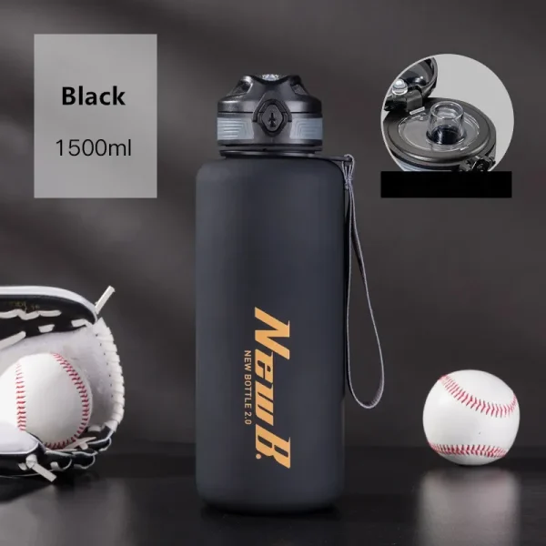 1000ml/1500ml High Quality Tritan Material Water Bottle Portable Durable Gym Fitness Outdoor Sport Drinking Bottle 4
