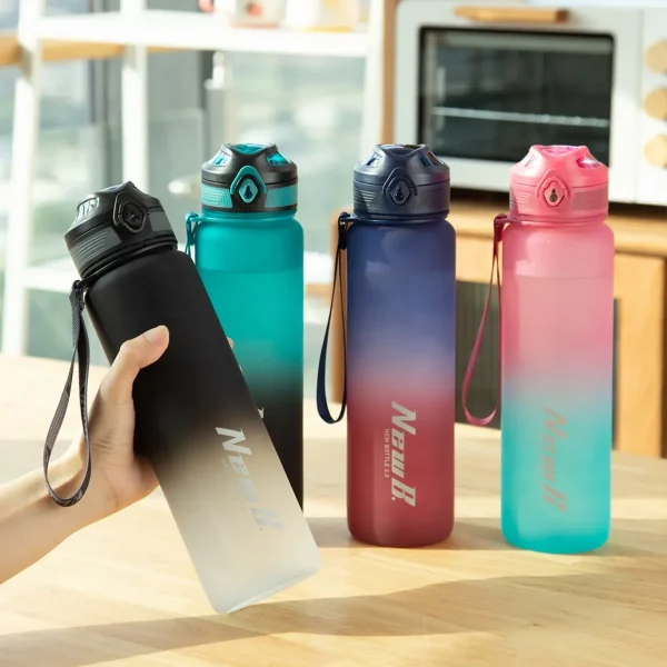 1000ml/1500ml High Quality Tritan Material Water Bottle Portable Durable Gym Fitness Outdoor Sport Drinking Bottle 5