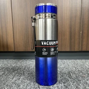 Thermal Water Bottle with Handle Vacuum Double Sports Bottle for Water Tea Coffee Insulation Cup Large Capacity Portable 1000ML 1