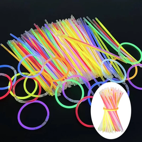 10~100pcs Glow Stick Night Light Props for Gatherings Festival Birthday Party Concert Cheering Props Wrist Decoration TMZ 1