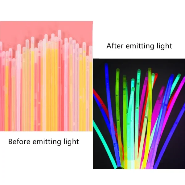 10~100pcs Glow Stick Night Light Props for Gatherings Festival Birthday Party Concert Cheering Props Wrist Decoration TMZ 2