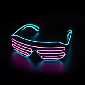 LED Glowing Glasses Gafas Luminous Bril Neon Christmas Glow Sunglasses Flashing Light Glass for Party Supplies Prop Costumes New 1