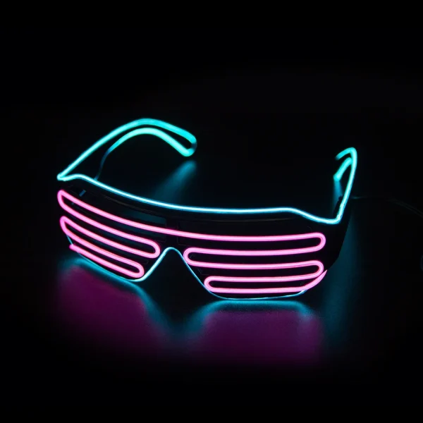 LED Glowing Glasses Gafas Luminous Bril Neon Christmas Glow Sunglasses Flashing Light Glass for Party Supplies Prop Costumes New 1