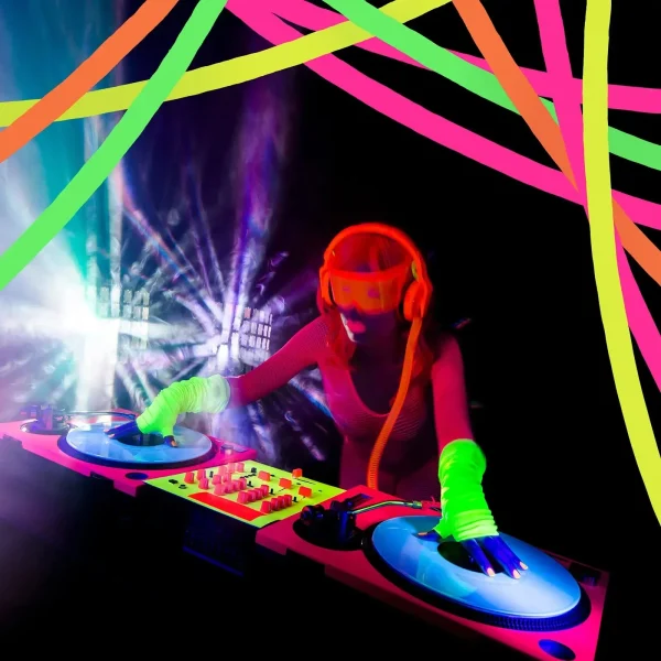 25M 4.5cm UV Glow Tape Neon Party Stickters Glow Party Supplies Decorations For Wedding Birthday Fiesta Party 3