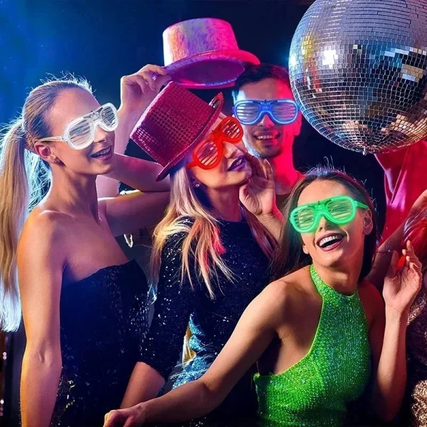 10-50pcs LED Neon Glasses 6 Neon Colors Light Up Party Glasses Glow in the Dark For Kids Adults Birthday Gifts Toys Party Favors 2