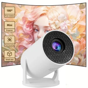 M5 New Portable Projector, High Brightness LED Home Theater, Wired Screen,180° Projection Angle Adjustable，Glow Party Supplies 1