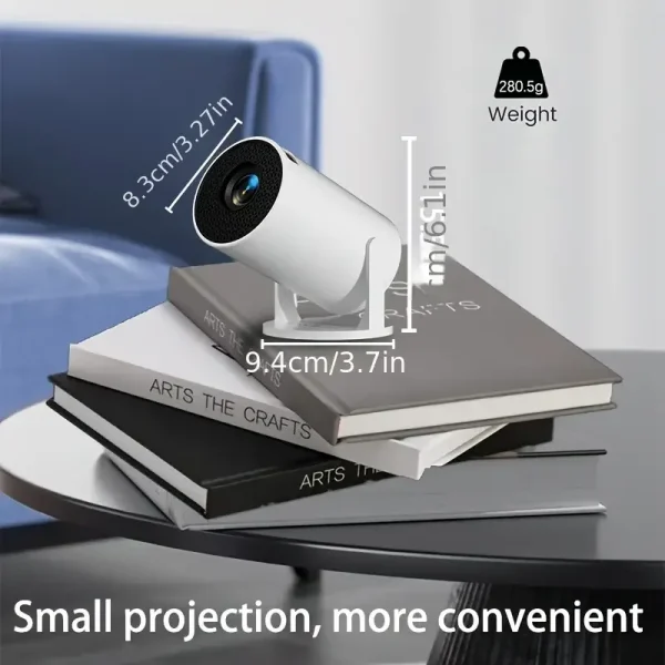 M5 Portable Smart Home Theater Projector , Wireless Screen Mirroring, USB Plug, Office Projector,Glow Party Supplies 6