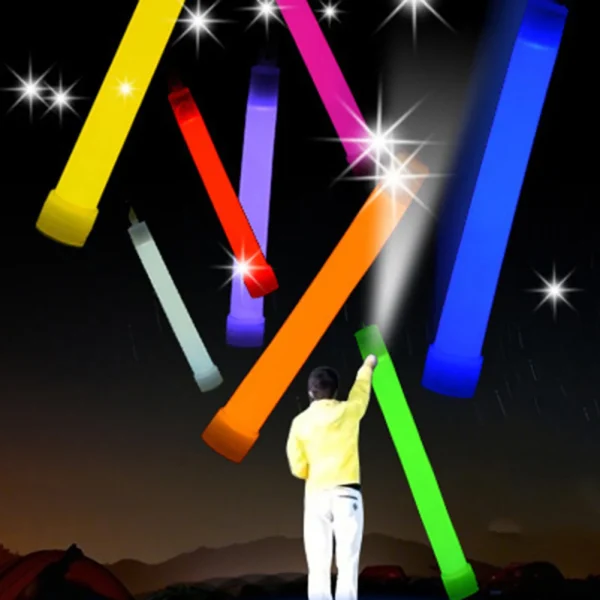 1/5/10PCS Fluorescence Glow Stick Military Glow Light Sticks with Hook Outdoor Emergency Glow In The Dark Party Light Sticks 5