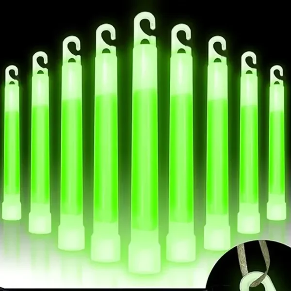 Glow Sticks Fluorescent Light Sticks for Camping Hiking Emergency Outdoor Concert Night Safety Glow in The Dark Accessories 2