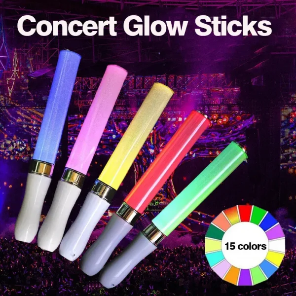 15 Colors Kpop Lightsticks Light Glow Sticks Luminous Rod Concert Glow Stick Glowing Materials for Idol Concert Birthday Party 1