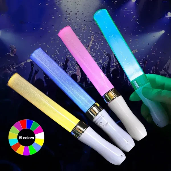 15 Colors Kpop Lightsticks Light Glow Sticks Luminous Rod Concert Glow Stick Glowing Materials for Idol Concert Birthday Party 4