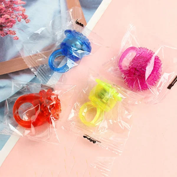 20/30/50pcs Glowing Rings LED Light Up Luminous Rings Party Favor Toys Flash Led Lights Glow In The Dark Party Supplies 5