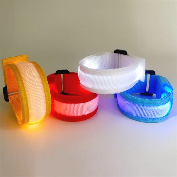 Led Bracelet Concert Light Up Bracelets For Kids Adults Glow In The Dark Arm Wrist Bands Sports Wrist Strap Bar Halloween Party 3