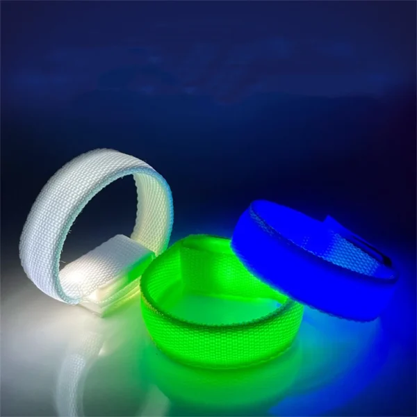 Led Bracelet Concert Light Up Bracelets For Kids Adults Glow In The Dark Arm Wrist Bands Sports Wrist Strap Bar Halloween Party 6