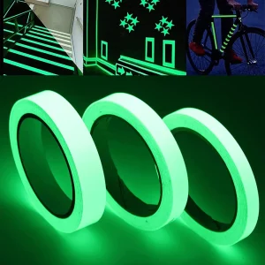 Self-adhesive Luminous Tape Glow In The Dark Tape Emergency Logo In The Dark Afety Stage Stickers Home Party Supplies Decor Warn 1