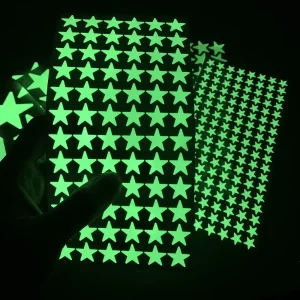 Luminous Wall Stickers for Kids Rooms Dots Stars Ceiling Wall Decals Glowing Stickers Wall Decals Glow In The Dark Home Decor 1