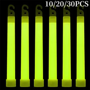 10-30pc Military Glow Light Sticks Waterproof Concert Party Light Stick with Hook Camping Hiking Walking SOS Gear Survival Kits 1