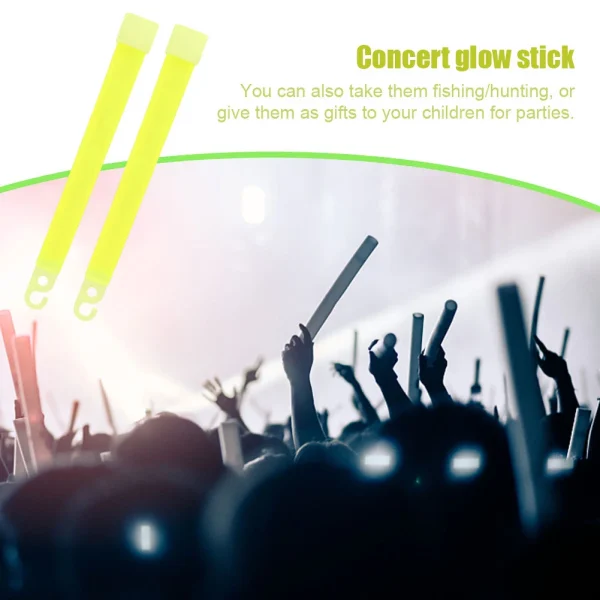 10-30pc Military Glow Light Sticks Waterproof Concert Party Light Stick with Hook Camping Hiking Walking SOS Gear Survival Kits 4