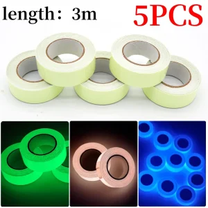 3M Luminous Fluorescent Night Self-adhesive Glow In The Dark Sticker Tape Safety Security Home Decoration Warning Adhesive Tape 1