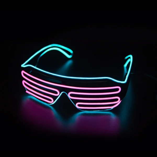 Glowing Glasses LED Gafas Luminous Bril Neon Christmas Glow Sunglasses Flashing Light Glass for Party Supplies Prop Costumes New 1