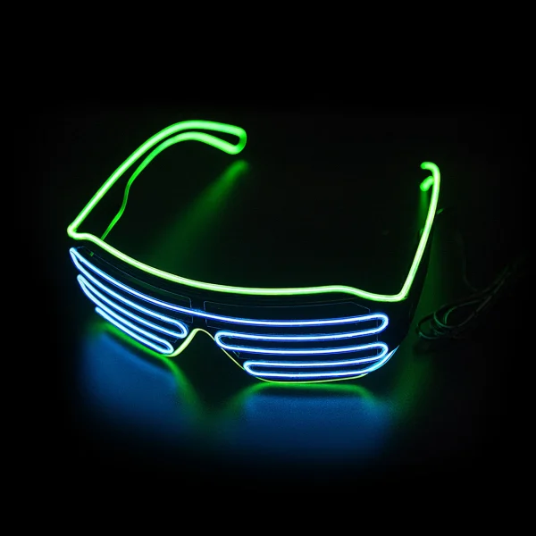 Glowing Glasses LED Gafas Luminous Bril Neon Christmas Glow Sunglasses Flashing Light Glass for Party Supplies Prop Costumes New 5