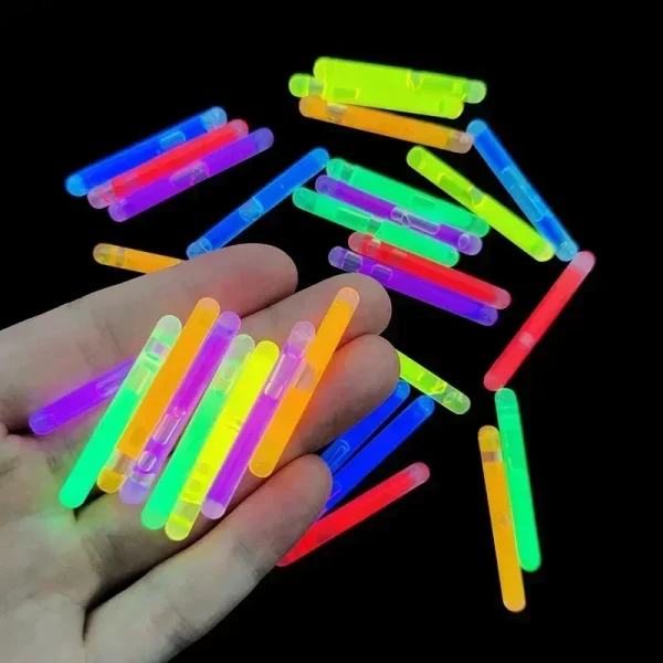 50/10Pcs Glowing Sticks Bright Colorful Light Chemical Fluorescence Sticks for Wedding Decoration Night Fishing Float Rod Lights 3