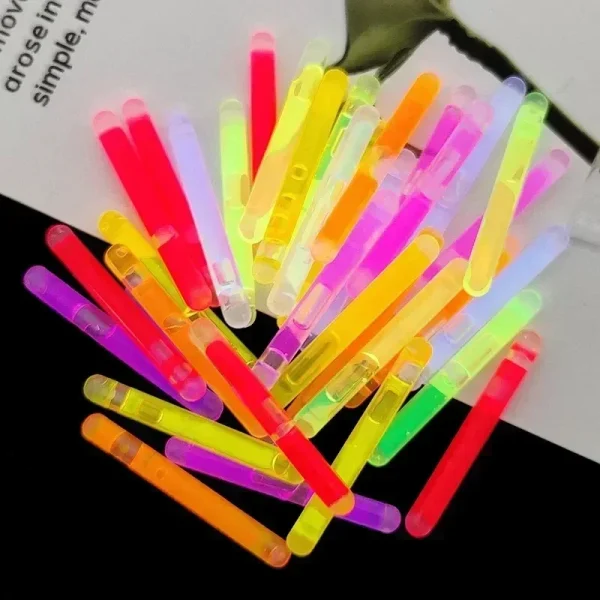 50/10Pcs Glowing Sticks Bright Colorful Light Chemical Fluorescence Sticks for Wedding Decoration Night Fishing Float Rod Lights 4
