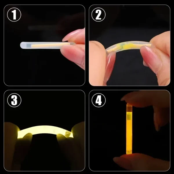 50/10Pcs Glowing Sticks Bright Colorful Light Chemical Fluorescence Sticks for Wedding Decoration Night Fishing Float Rod Lights 6