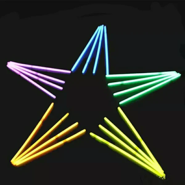 2024 New 100Pcs Party Fluorescence Light Glow Sticks Bracelets Necklaces Neon For Wedding Party Colorful Glow Stick Gifts 3
