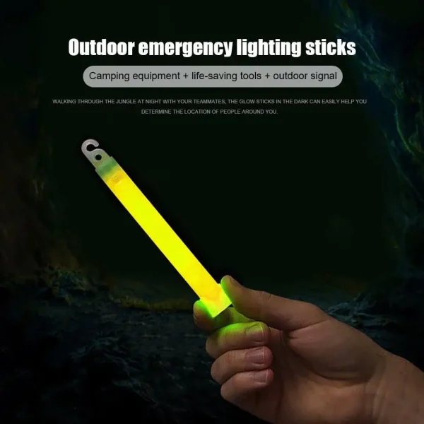1-20pcs Industrial Grade Glow Sticks Light Stick Camping Emergency Light Sticks Party Clubs Supplies- Green Chemical fluorescent 2