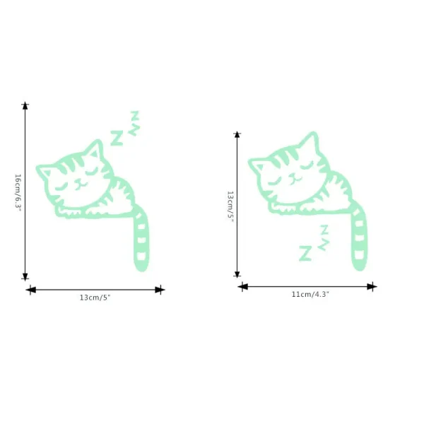 Luminous Switch Stickers Glow In The Dark Decorative Sticker Kids Room Cartoon Cat Dog Fairy Star Pvc Wall Home Decoration 2023 6