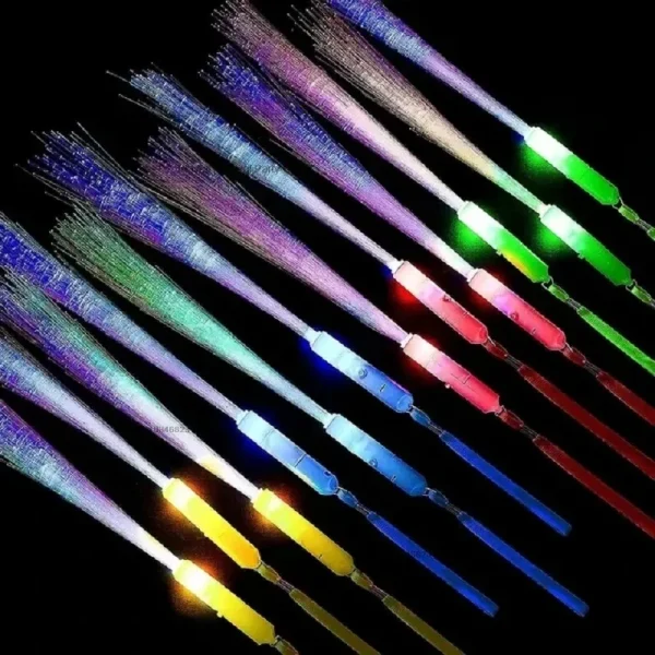 1pc Fiber Optic Wands Glow Wands LED Wand Light Up Fiber Optic Birthday Wedding in Dark Party Concerts Clubs Glow Props 5
