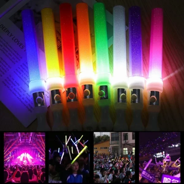 LED Flashing Light 3 Modes Glow Sticks LED Party Flashing Wand for Birthday Christmas Party Favor Battery Powered Drop Shipping 1