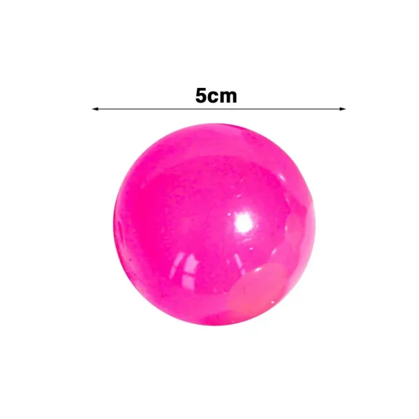 2Pcs Luminous Sticky Ball Glowing Ceiling Ball Throwing Indoor Decompression Parent-Child Sticky Target Ball Kids Sticky Balls 6