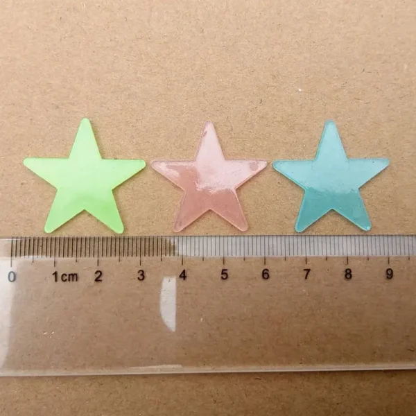 3D Star and Moon Energy Storage Fluorescent Glow In the dark Luminous on Wall Stickers for Kids Room living room Decal 6